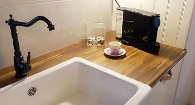 Vybavenie kuchyne, kávovar, Jariabka Chalet Zrub Nízke Tatry- terasa, gril, priestor na hry, zeleny les Vás naplnia energiou, Jarabá