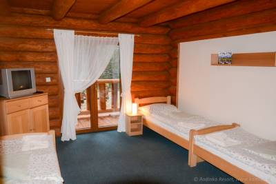 Spálňa s tromi 1-lôžkovými posteľami, Chata Kamilka, Oščadnica