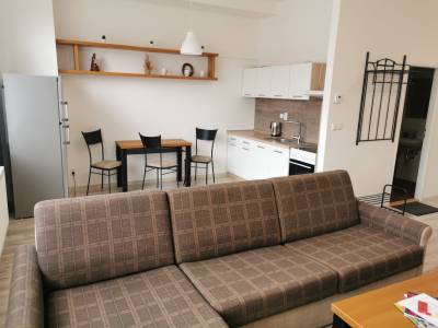 Obývačka prepojená s kuchyňou, Apartmán, Liptovský Mikuláš