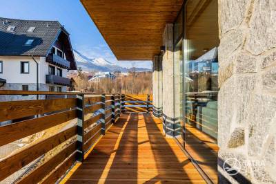 Súkromná terasa s výhľadom, TATRA SUITES, Vila Himalaya - Family suite 101, Vysoké Tatry