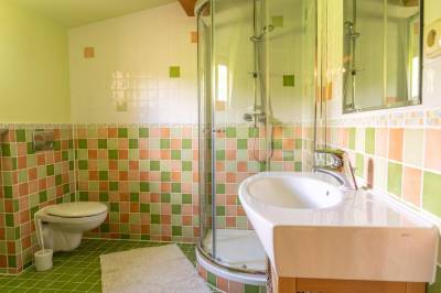 Kúpeľňa so sprchovým kútom a toaletou, AC Chalet Mates, Ždiar
