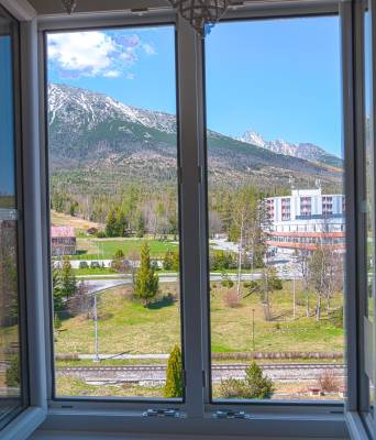 Výhľad z okna, AC Apartmán v srdci Tatier, Vysoké Tatry