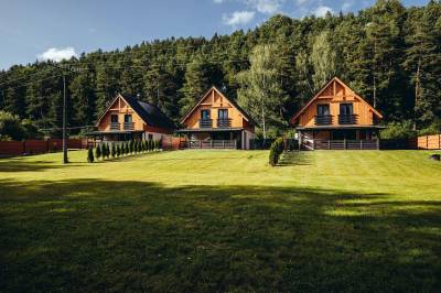 Exteriér ubytovania vo Valči, Chata Zátišie, Chaty ForRest, Valča
