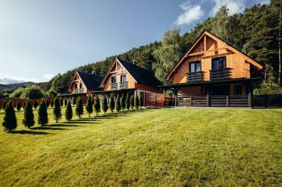 Exteriér ubytovania vo Valči, Chata Háj, Chaty ForRest, Valča