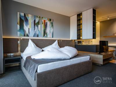 Manželská posteľ, TATRA SUITES - Luxury Studio A302, Vysoké Tatry