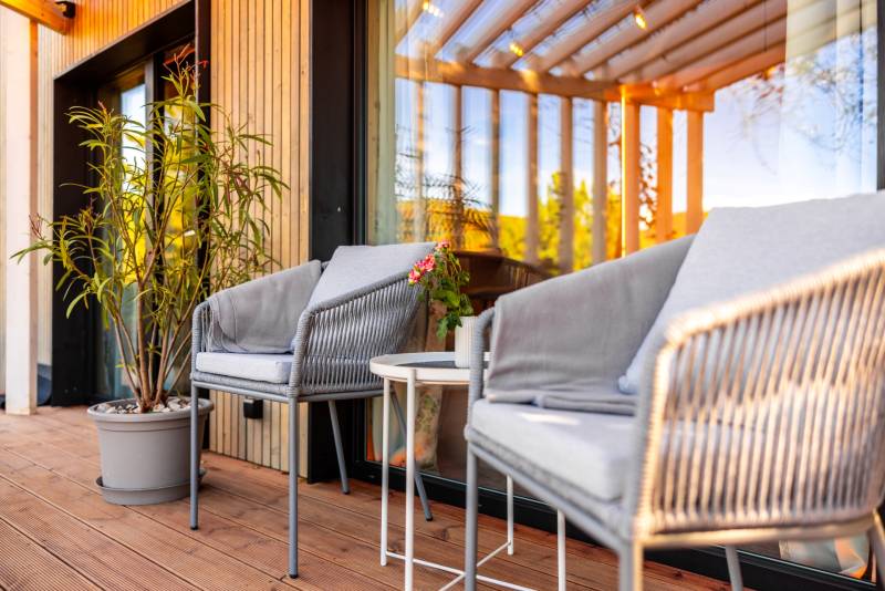 Terasa s posedením, Kutica 5, Horné Hámre