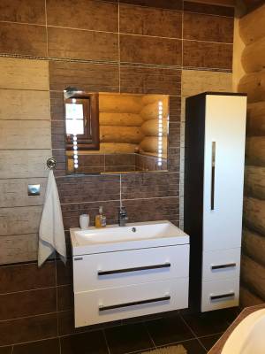 Kúpeľňa s toaletou, Zrubový rekreačný dom, Liptovský Trnovec