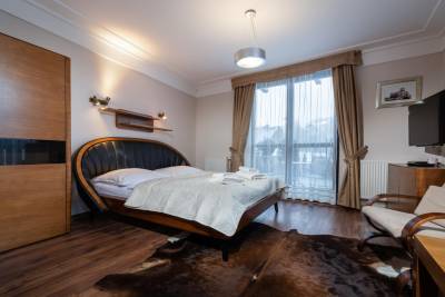 Spálňa s manželskou posteľou, AC Javor Tatranská Lomnica, Vysoké Tatry