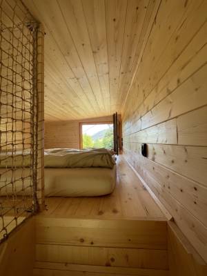 Spacia časť na poschodí, Kiva cabin, Horné Hámre