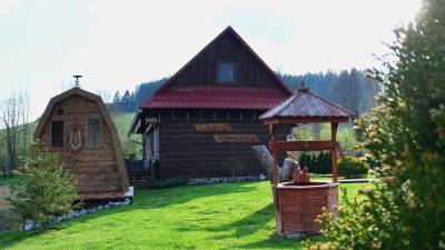 Ubytovanie s kúpacou kaďou a saunou na Liptove, Chata Cynthia, Bukovina