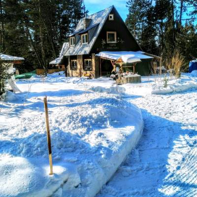 Exteriér v zime, Chata Štrbianka, Štrba