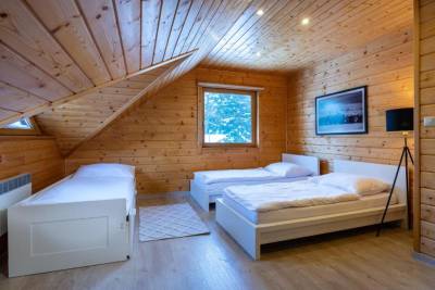 Spálňa s 3 samostatnými posteľami, Chalet Tatras, Pribylina