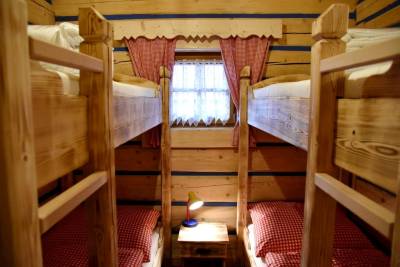 Spálňa s 2 poschodovými posteľami, Grand drevenica, Malá Franková