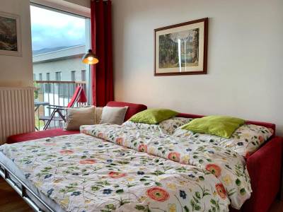 Spálňa s manželskou posteľou a prístelkou, Apartmán Kubo, Vysoké Tatry